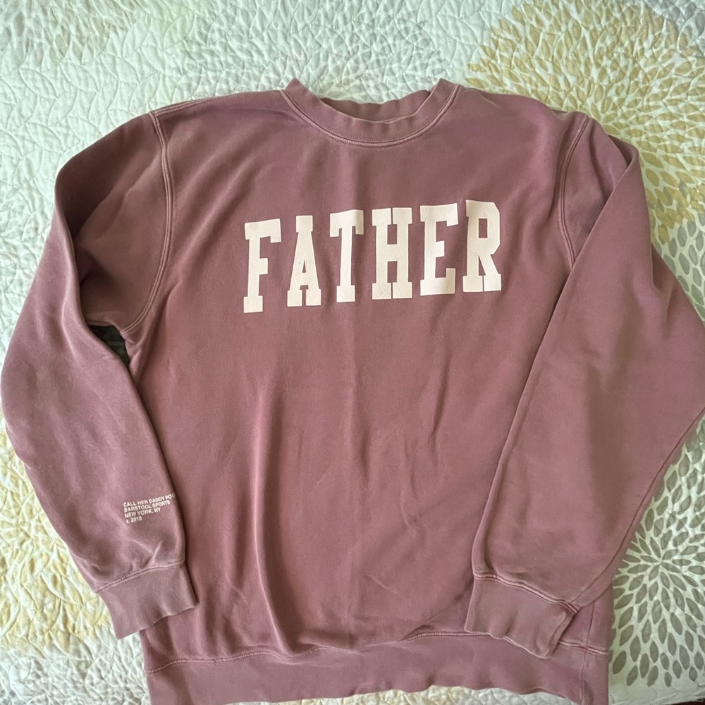Call Her Daddy “Father” crewneck. Size medium.